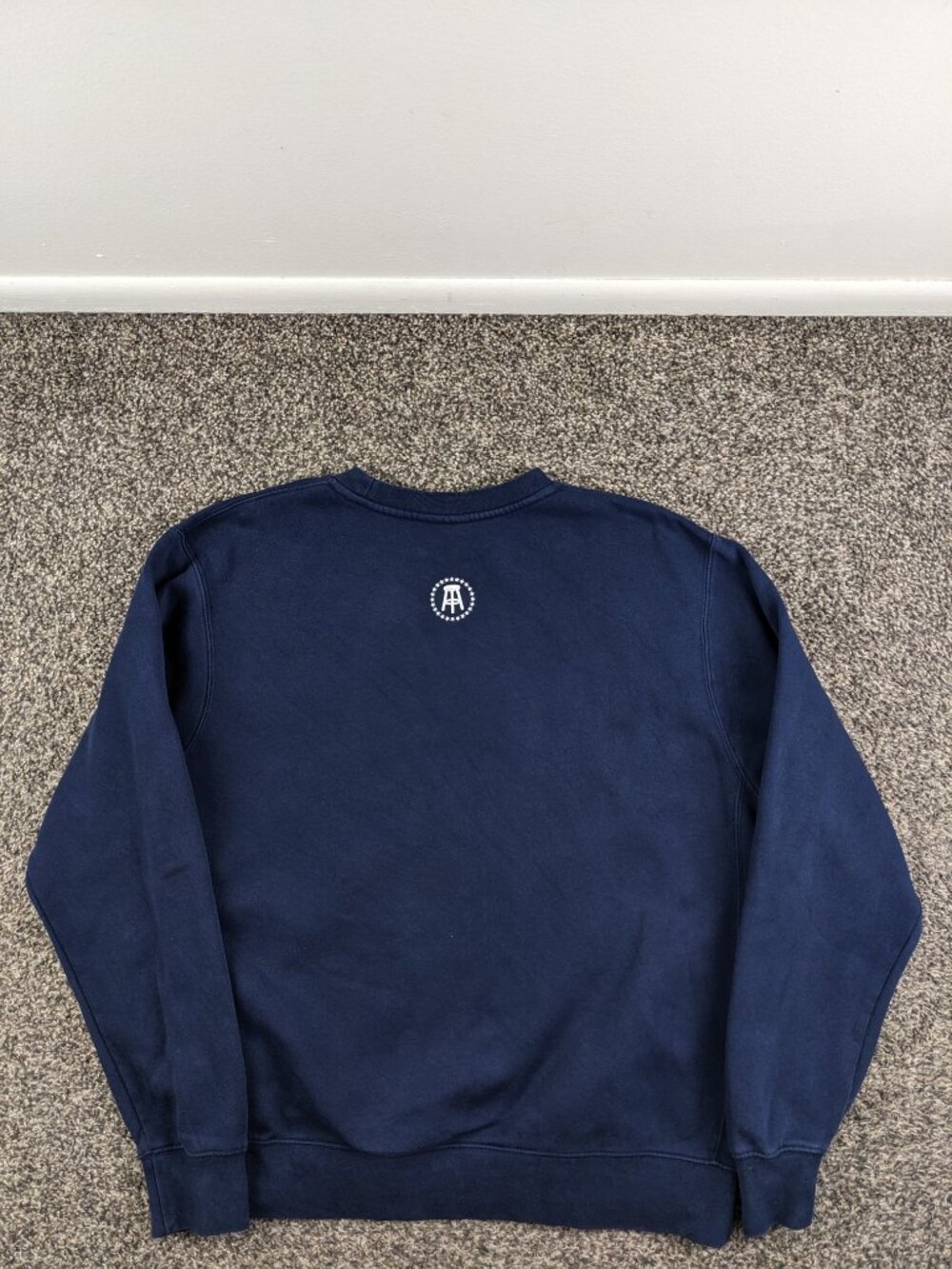 2020 Barstool Sports x Nike Sweatshirt Dave Portnoy Fleece Blue Mens Medium - Picture 6 of 10